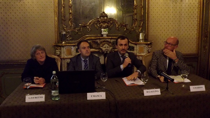 Da sinistra: Lionella Favretto, Fabrizio Manca, Dario Gallina, Silvio Marioni