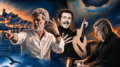 Immagine dello spettacolo Mister Volare con Tiberio Ferracane, Domenico Modugno e Massimo Peiretti al pianoforte